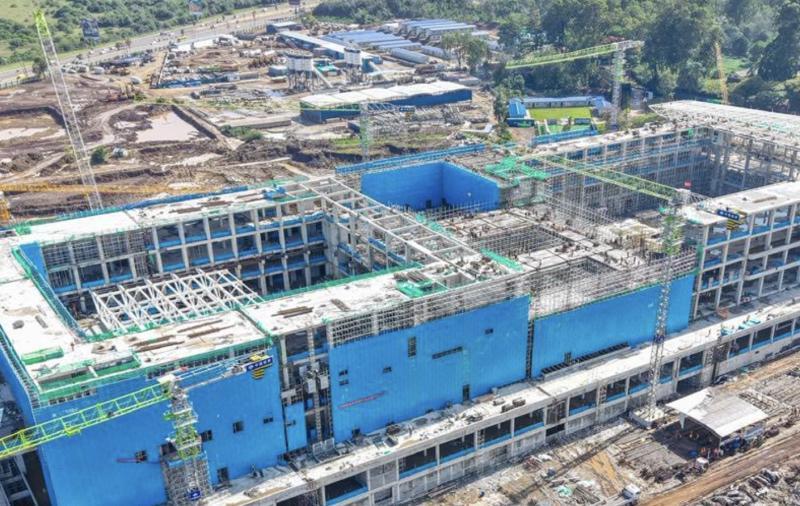 Ongoing construction of the Bomas International Convention Complex.